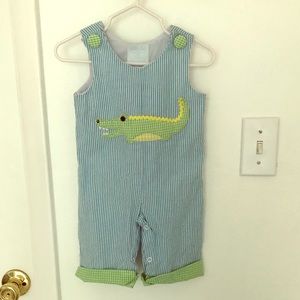Mudpie Alligator overalls